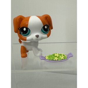 LPS G7 #165 Authentic Tan White Puppy Jack Russell Dog 2024 Series Accessory